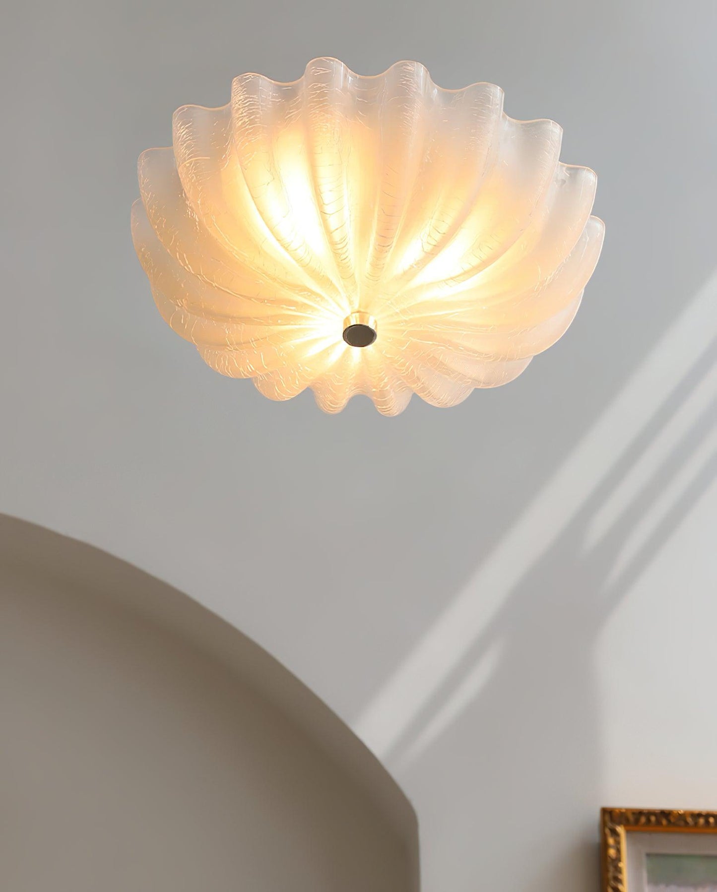 Murano Glass Flush Ceiling Light