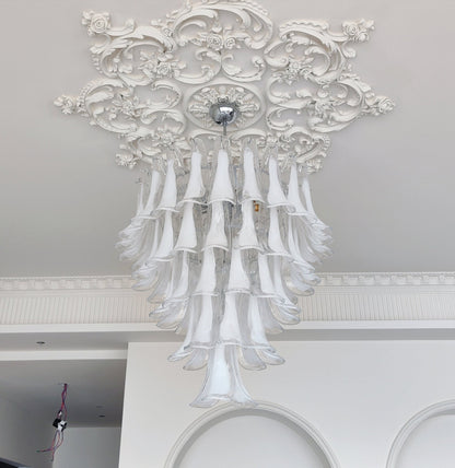 Murano Glass Petals Chandelier