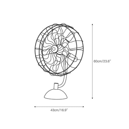 Old Style Fan Table Lamp