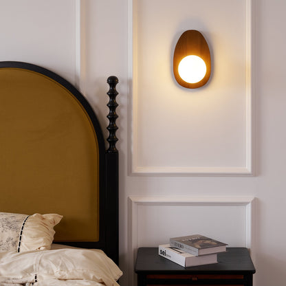 Orba Walnut Wall Lamp