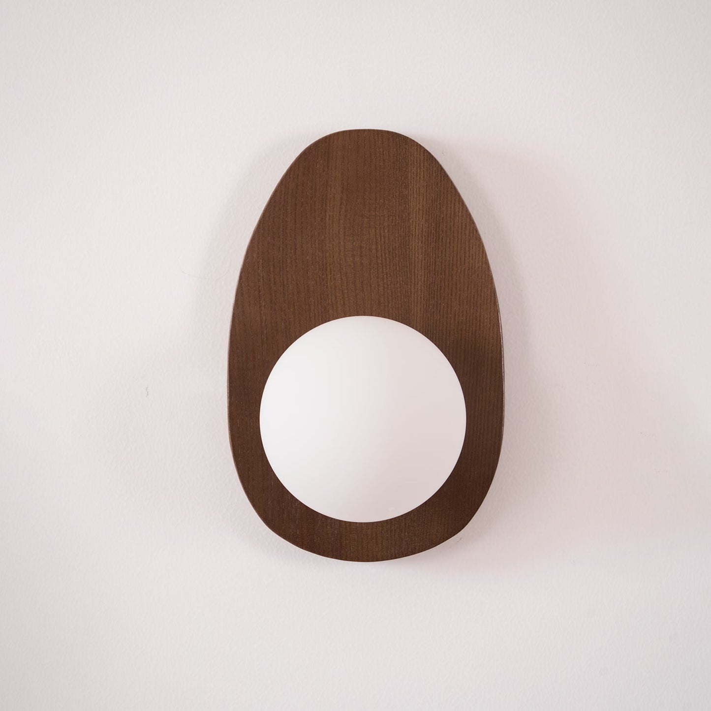 Orba Walnut Plug-in Wall Lamp