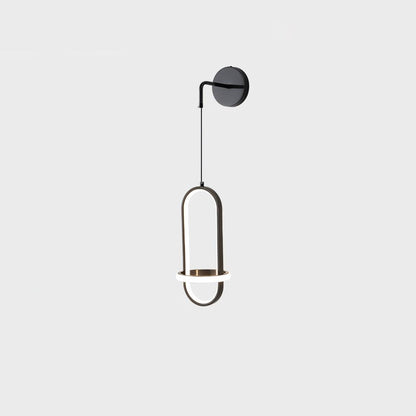 Oval Brass Wall Light