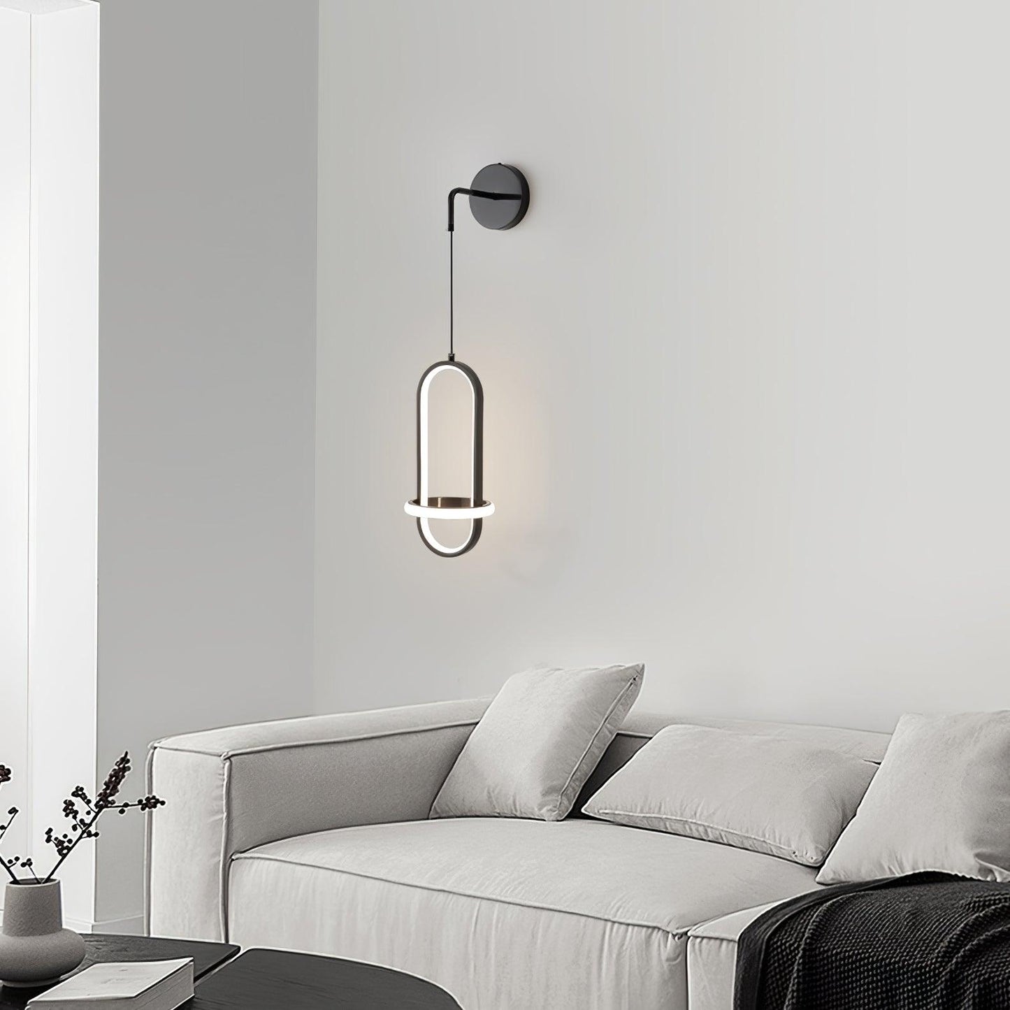 Oval Brass Wall Light