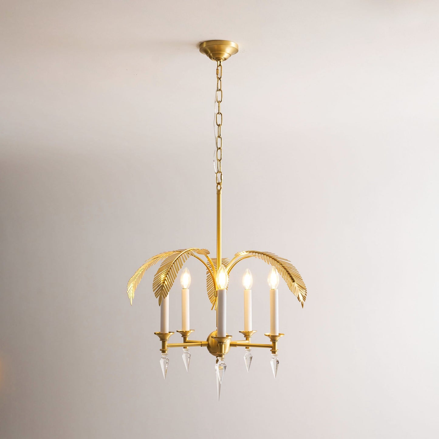 Palm Frond Chandelier