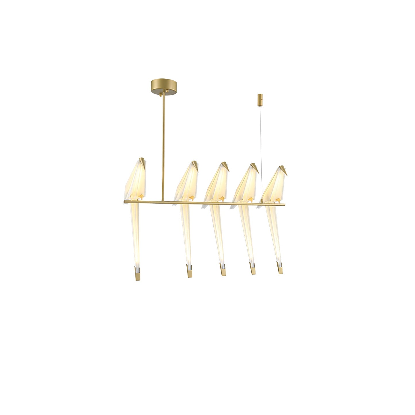 Paper Crane Bird LED Chandelier