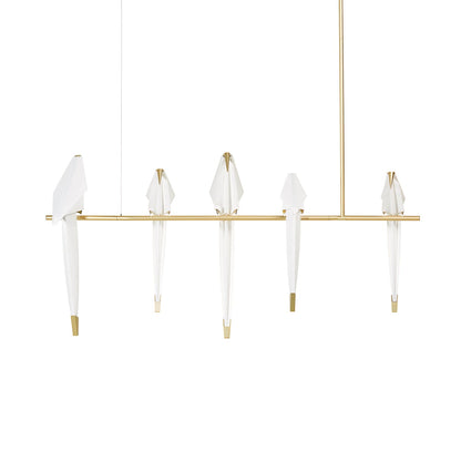 Paper Crane Bird LED Chandelier