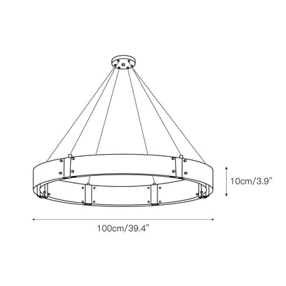 Parallel Ring Chandelier