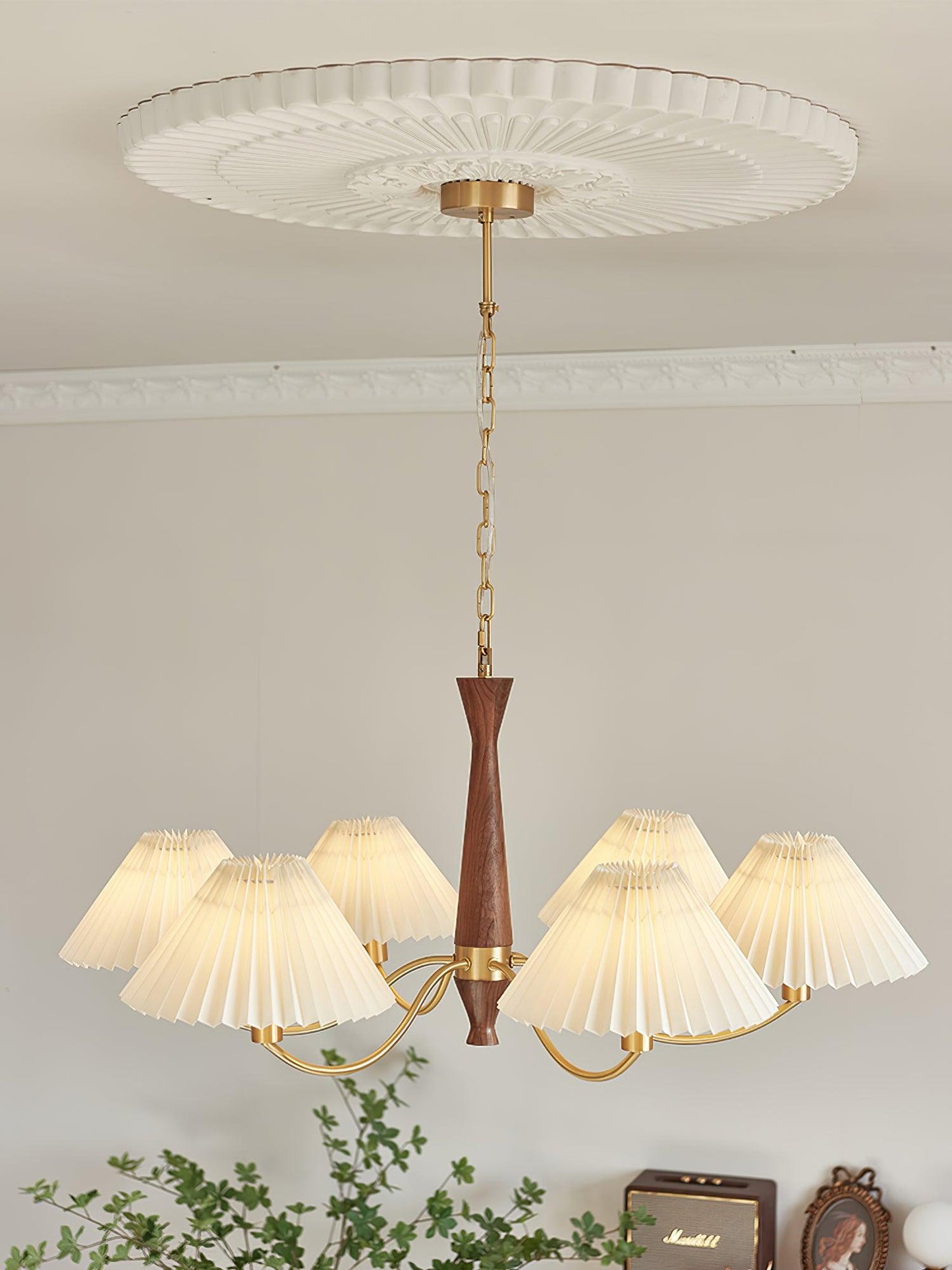 Pleated Chandelier