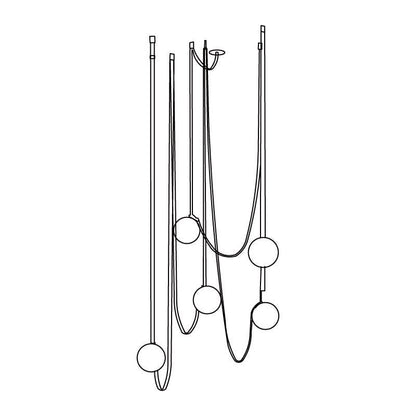 Multiple Belt Art Pendant Light
