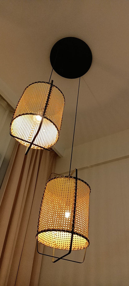 Rattan Cane Pendant Light