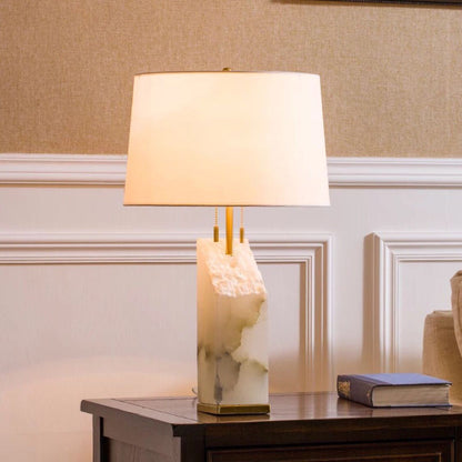 Raw Alabaster Table Lamp