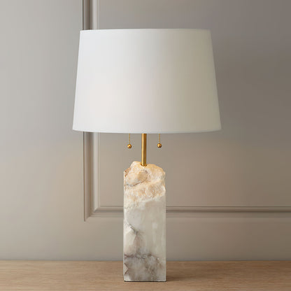 Raw Alabaster Table Lamp