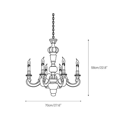 Roman Pillar Chandelier