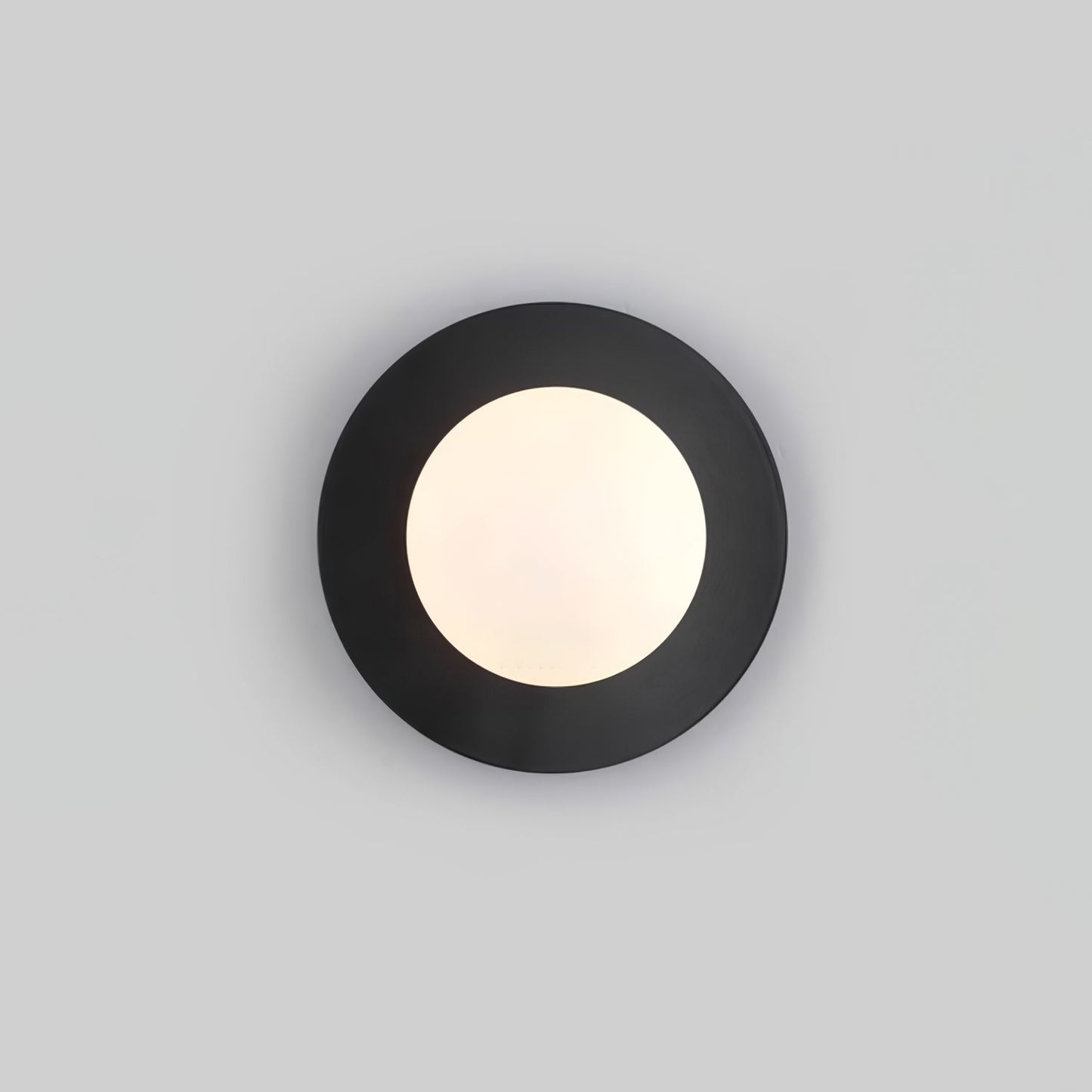 Round Glass Art Wall Lamp