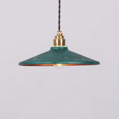 Rustic Saucer Shade Pendant Light