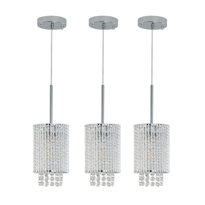 Alleri Crystal Pendant Lights, Set Of 3