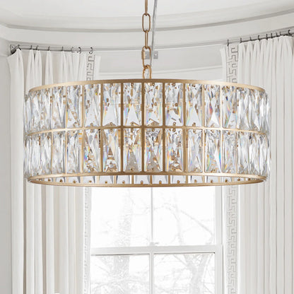 Bacci Crystal Drum Chandelier