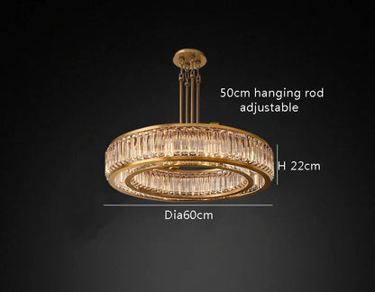 Romano Crystal Modern Chandelier