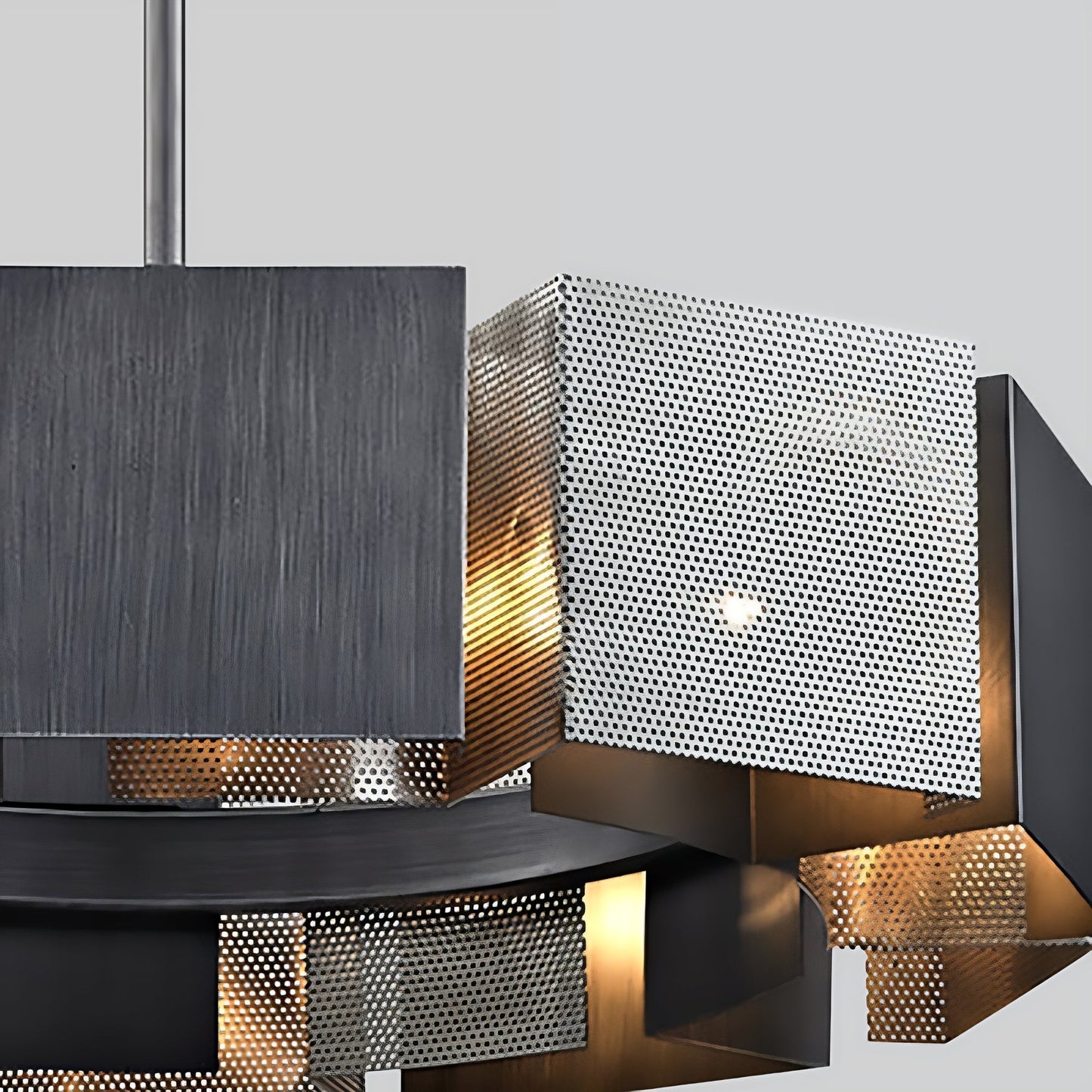 Stainless Steel Industrial Modern Ring Chandelier