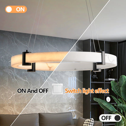 23.6" Marble Light Fixture