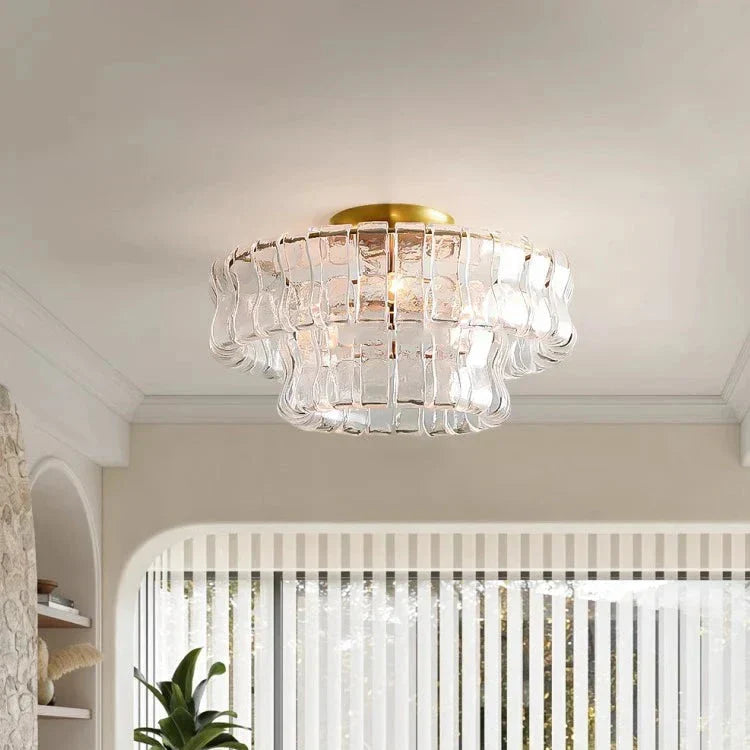 Riviera Vintage French Crystal Chandelier