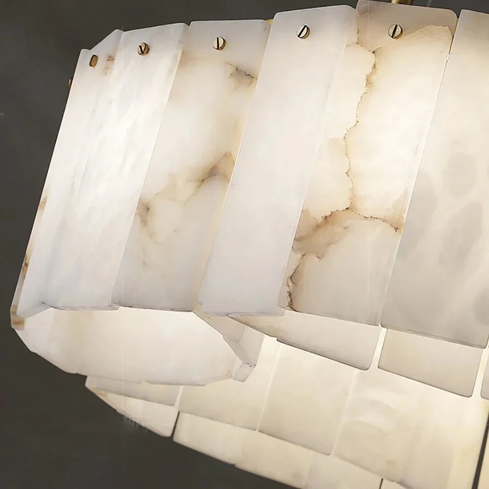 Milton Natural Marble Flush Mount