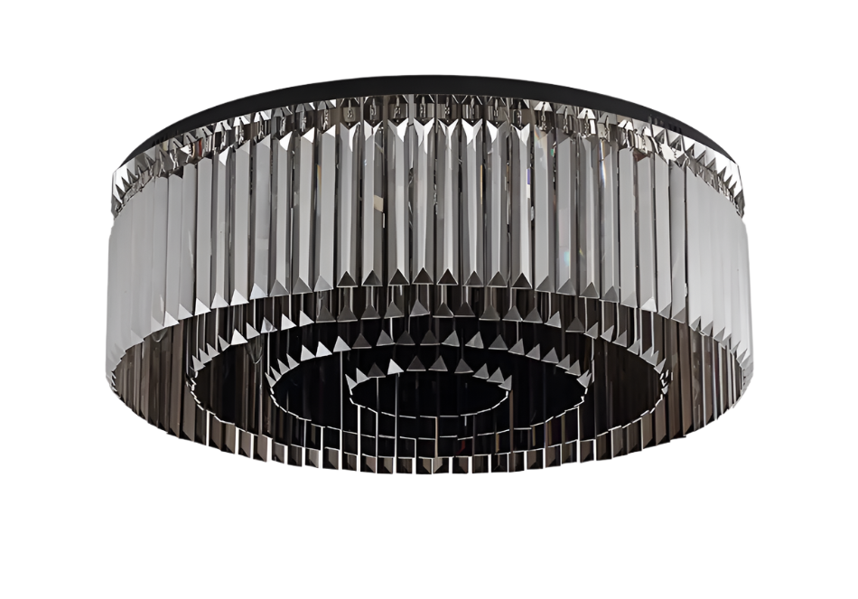 Gio Crystal Flush Mount Light Fixture