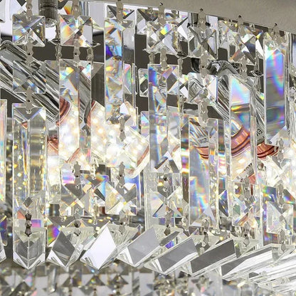 Specchio Flush Mount Crystal Ceiling Fixture
