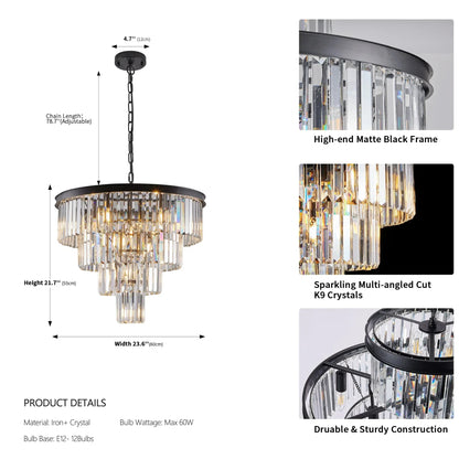 23" Gio Crystal Chandelier