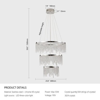 Alleri Crystal Foyer Chandelier