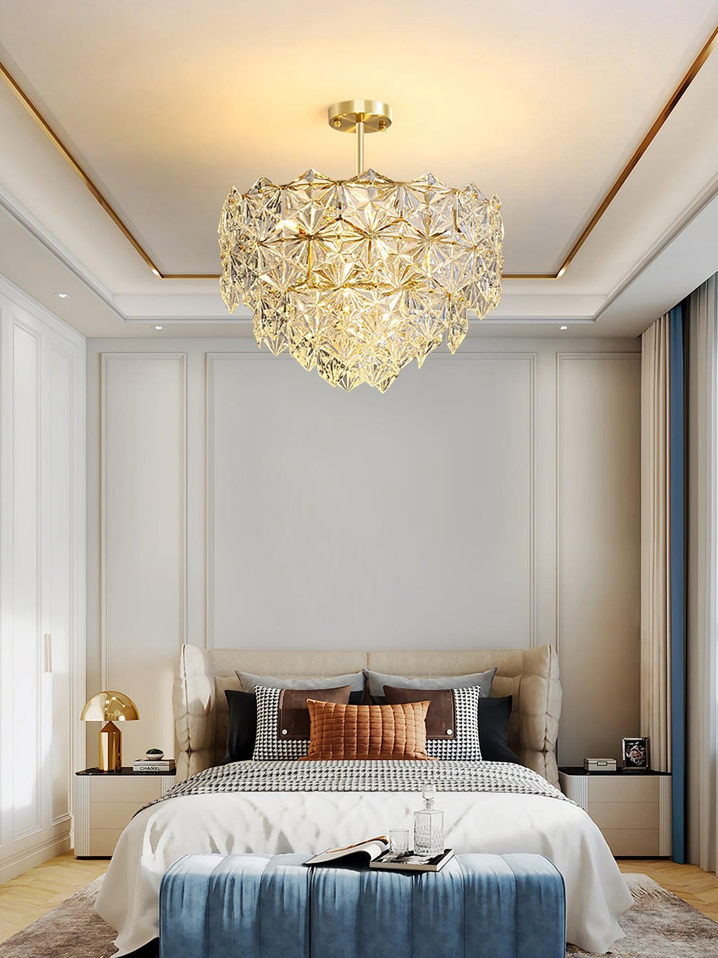 Snowflake Glass Chandelier