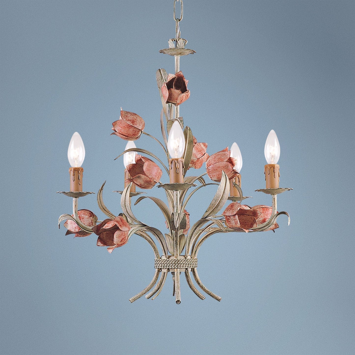 Southport Sage Rose Chandelier