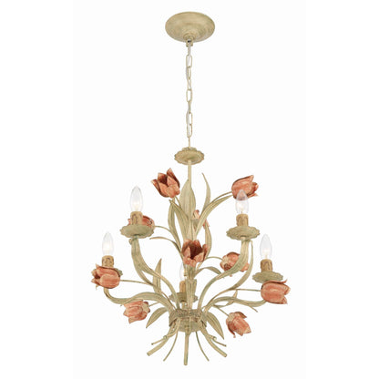 Southport Sage Rose Chandelier