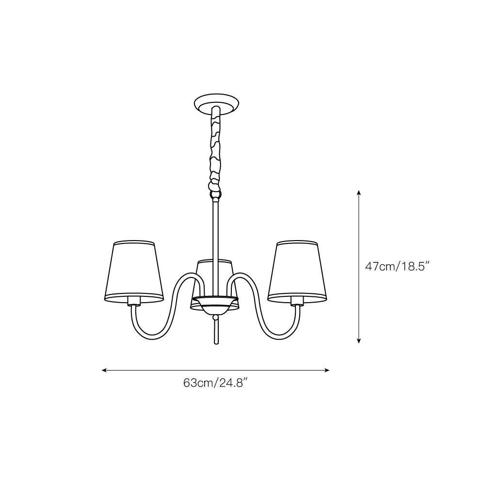 Aged Stacey Chandelier