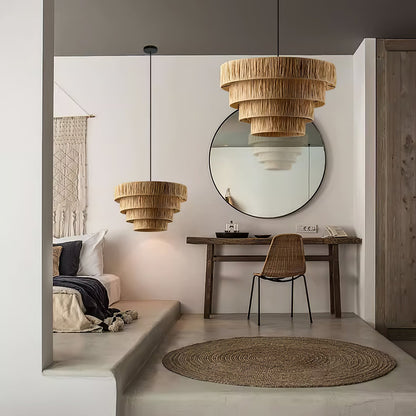 Straw Art Pendant Light