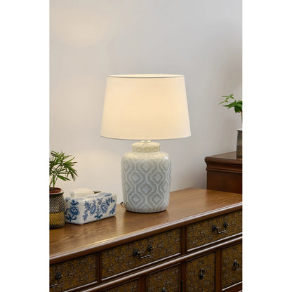 Textured Jar Table Lamp