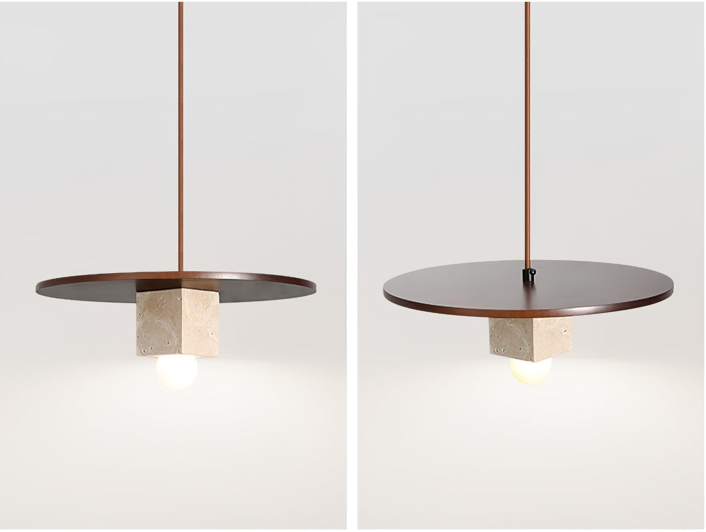 Tondo Stone Disc Pendant Light