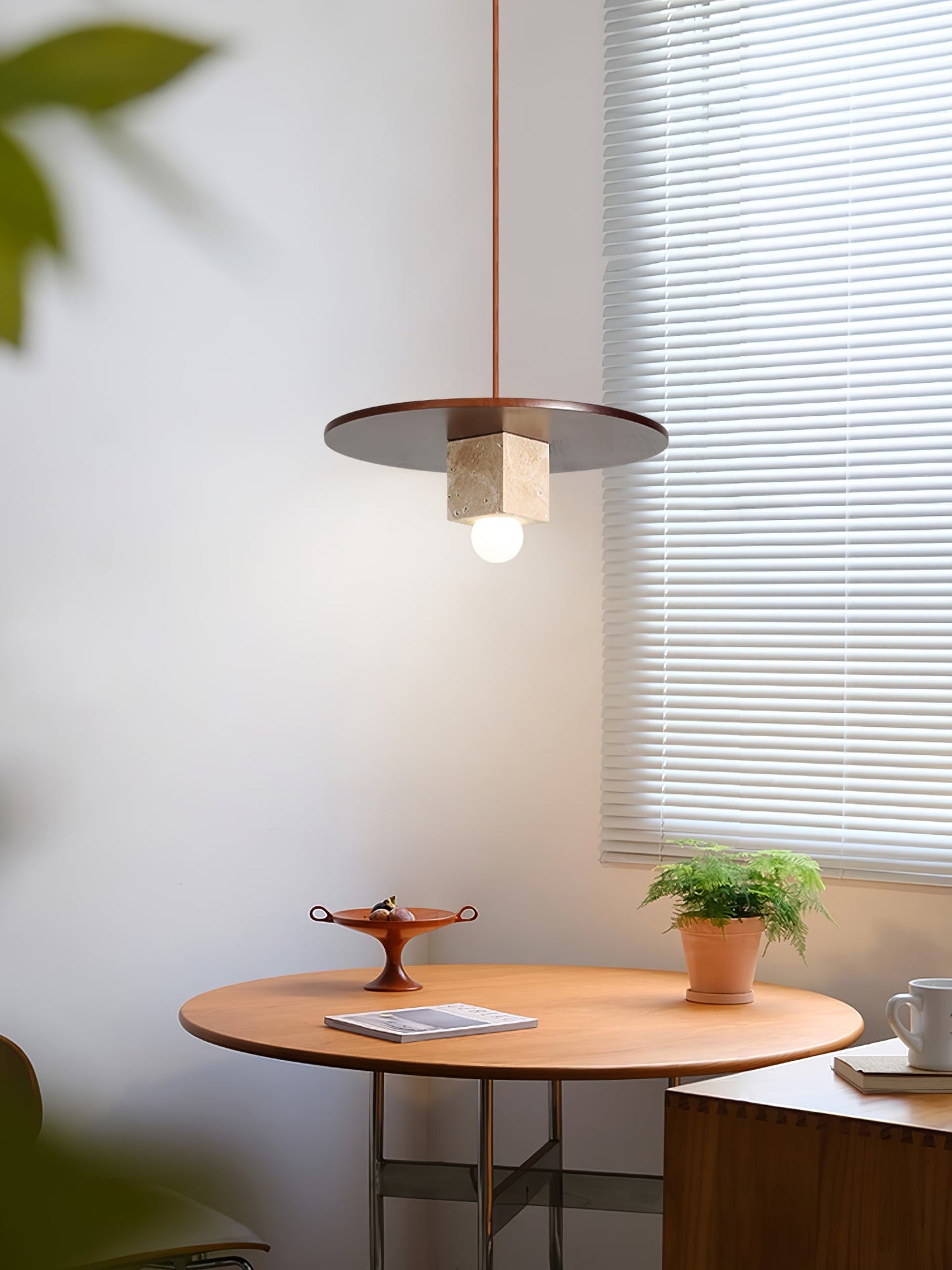 Tondo Stone Disc Pendant Light