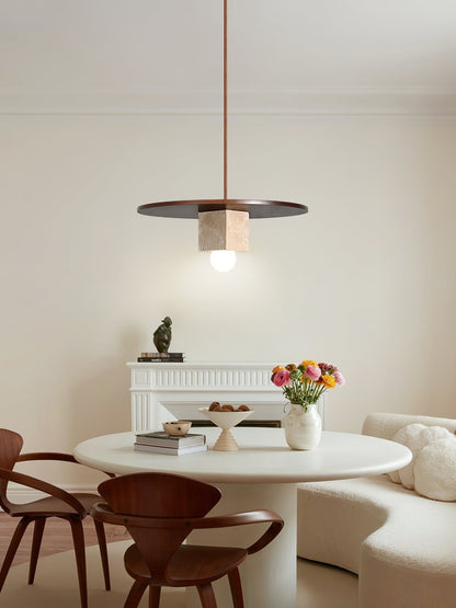 Tondo Stone Disc Pendant Light