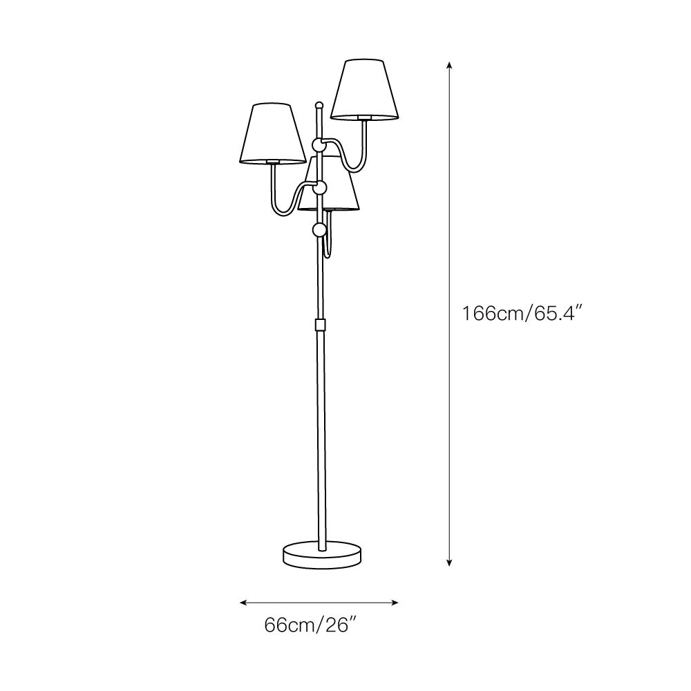 Triple Floor Lamp