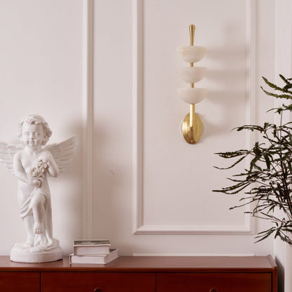 Triple Alabaster Wall Sconce