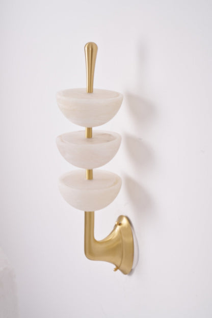 Triple Alabaster Wall Sconce