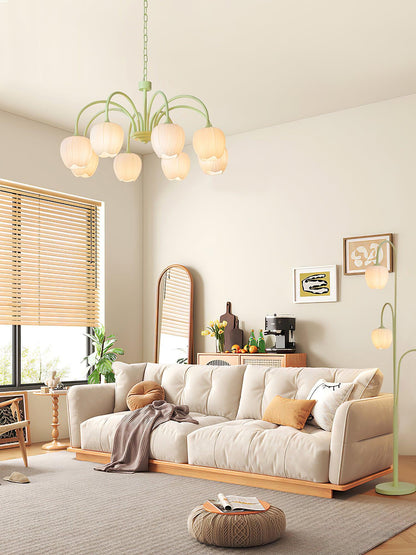 Tulip Matcha Chandelier