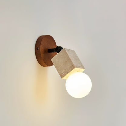Versa Stone Adjustable Plug-in Wall Light