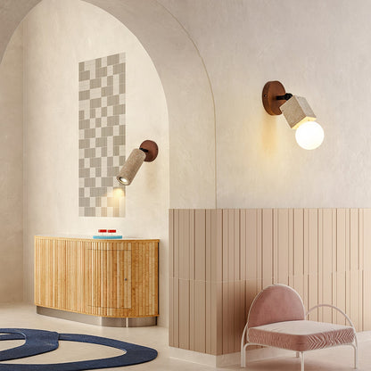 Versa Stone Adjustable Plug-in Wall Light