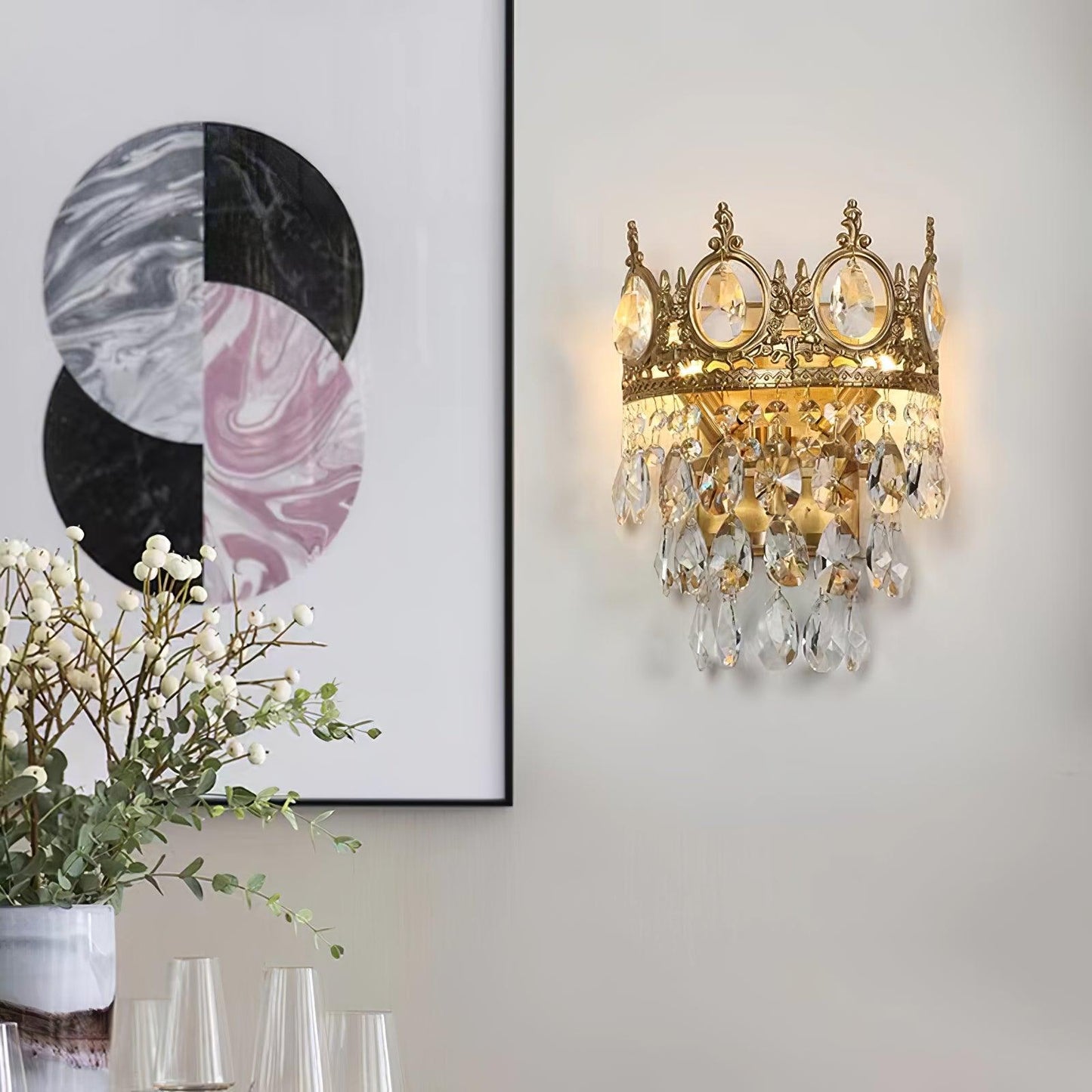 Vintage Crystal  Wall lamp