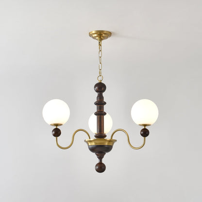 Vintage Curved Sphere Chandelier
