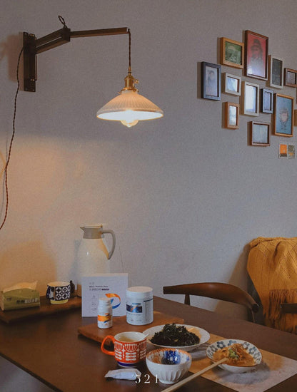 Walnut Telescopic Wall Lamp