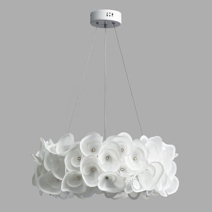 White Hydrangea Pendant Lamp