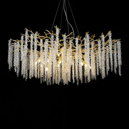 Wisteria Flower Crystal Chandelier